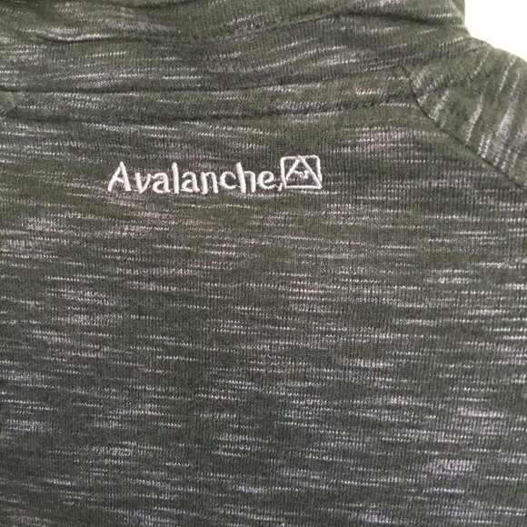 Avalanche Quarter Snap Sweatshirt Thermal Pullover Size Medium in Purple Active - Picture 3 of 10